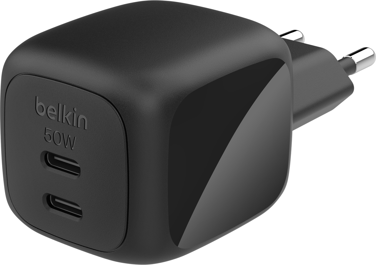 Belkin Väggladdare GaN 2x USB-C 50W
