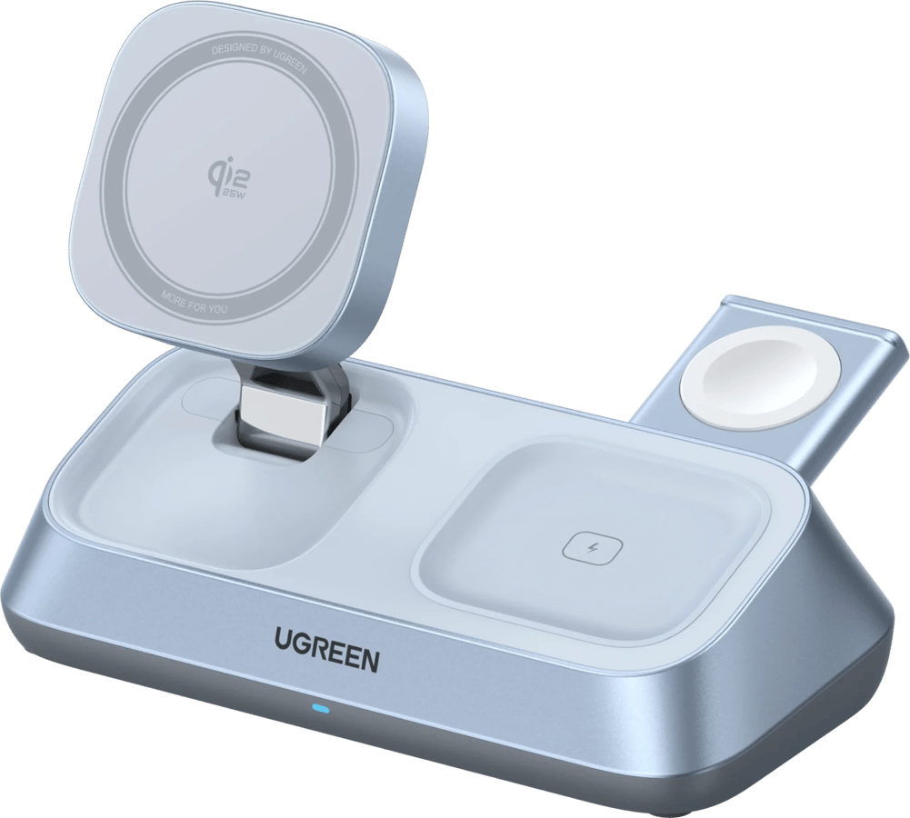UGREEN MagFlow Qi2.2 25W 3-in-1 Laddstation