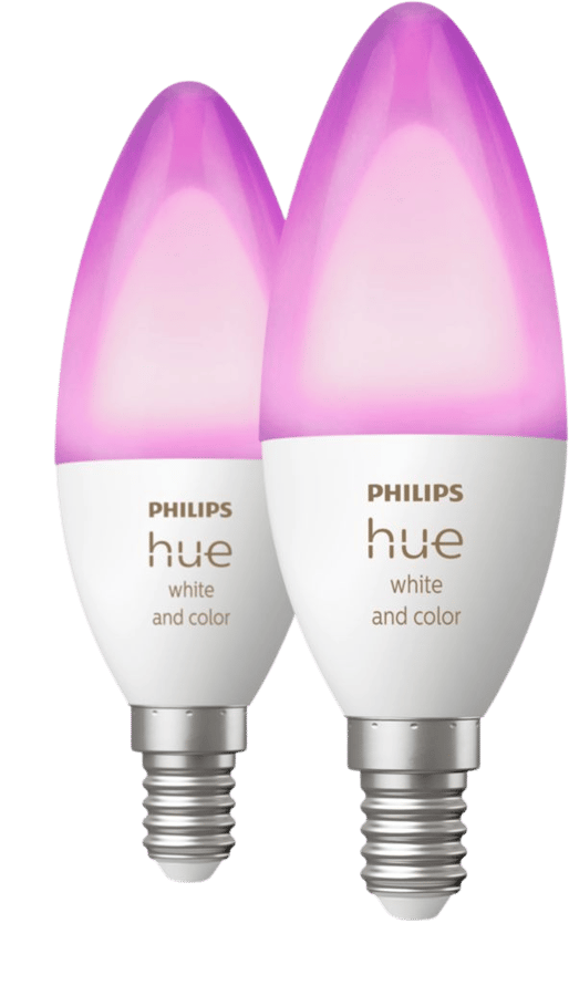 Philips Hue White Color 5.3W E14 2-pack