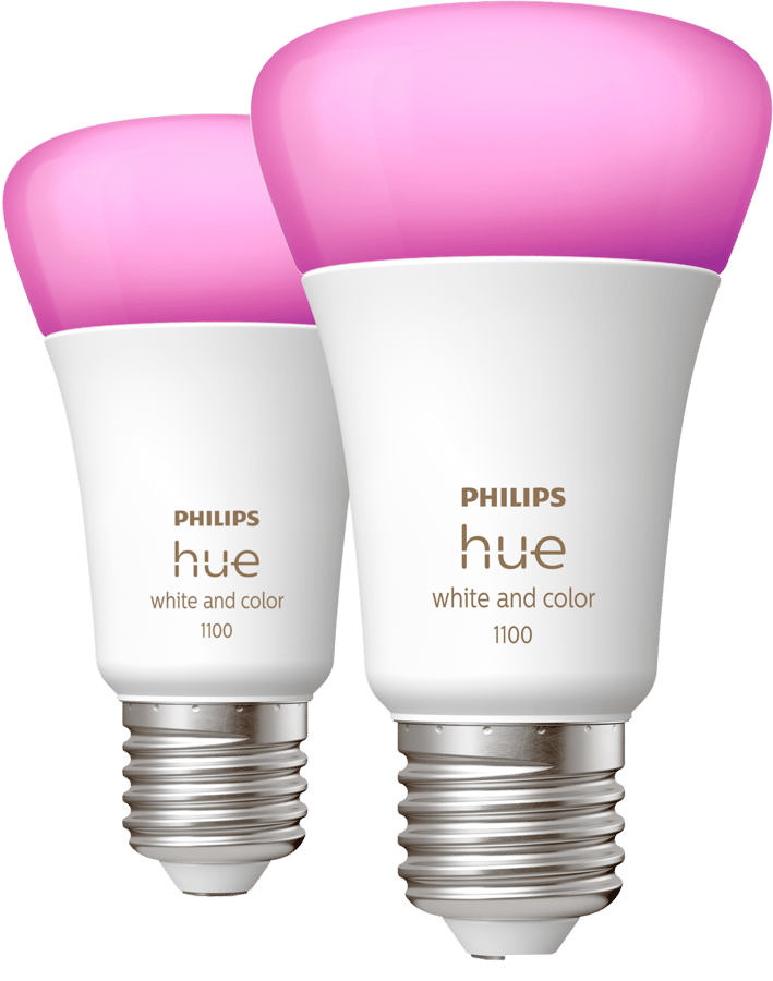 Philips Hue White Color 9W E27 2-pack