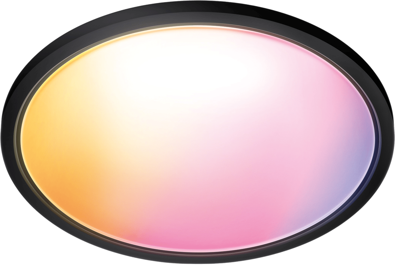 WiZ SuperSlim Taklampa Svart RGB 400mm