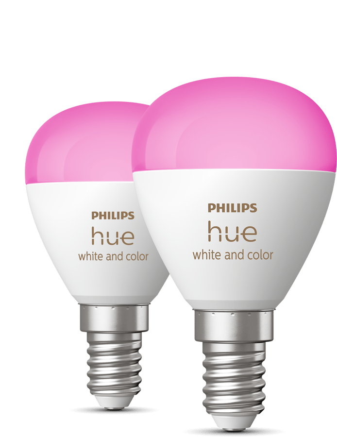 Hue White Color 470lm E14 2-pack