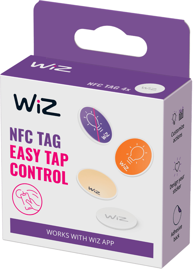 WiZ NFC-taggar 4-pack