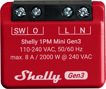 Shelly 1PM Mini Gen 3