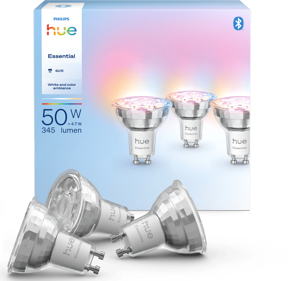 Philips Hue Essential White Color 345lm GU10 3-pack