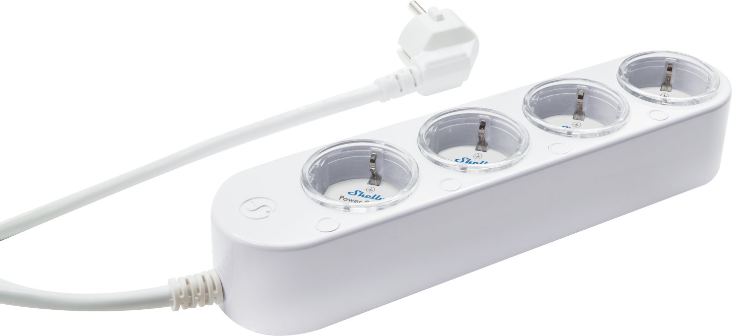 Shelly Power Strip Gen 4 Grenuttag Vit
