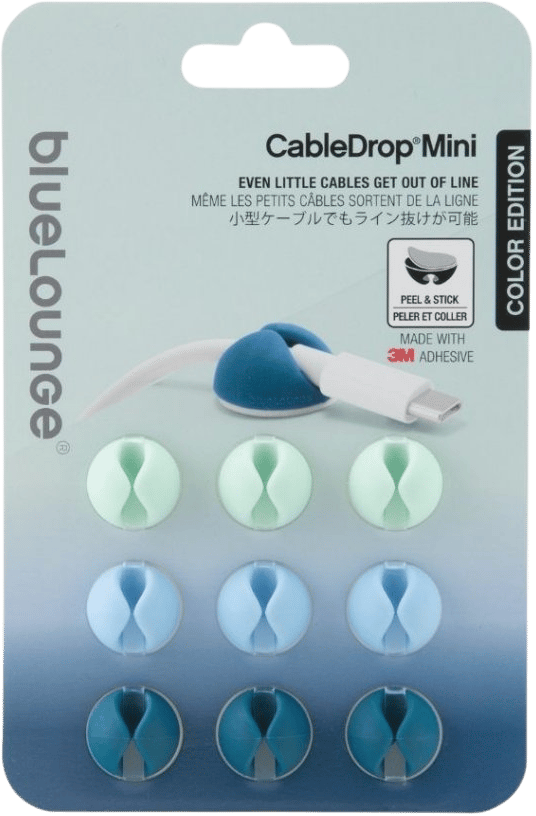 BlueLounge CableDrop Mini 9-P Blå