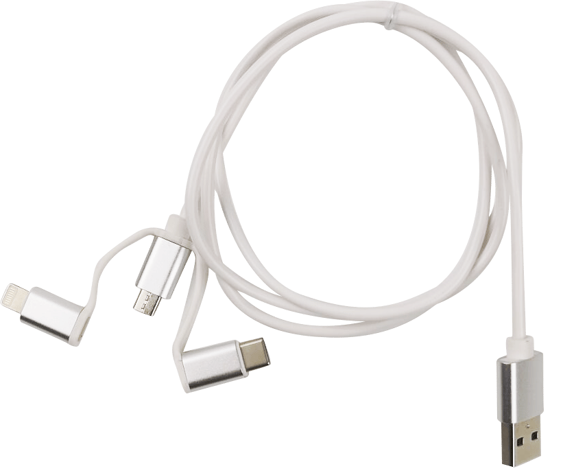 Moba USB-A - 3in1 MicroUSB, Lightning, USB-C 1m