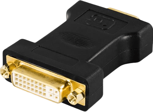 DELTACO Adapter DVI ho till VGA ha Svart