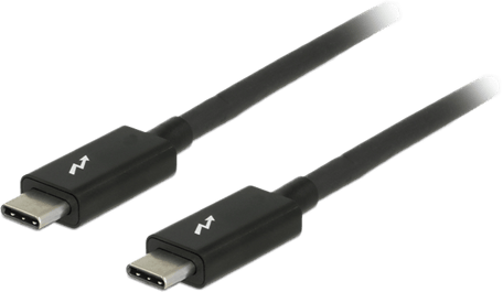 DeLock Thunderbolt 3 USB-C-kabel 60W Svart 2m