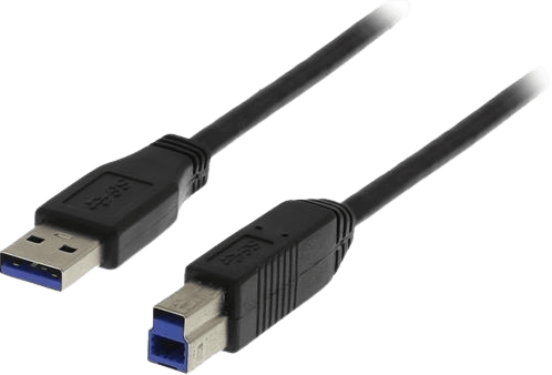 DELTACO USB 3.0 A till B ha-ha Svart 3 m