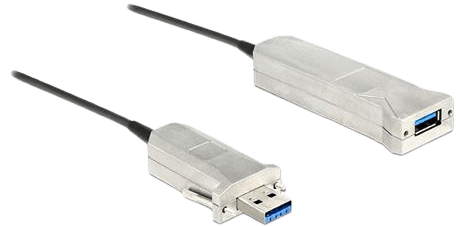 DeLock USB 3.0 förlängningskabel A ha-A ho Aktiv optisk kabel 20m