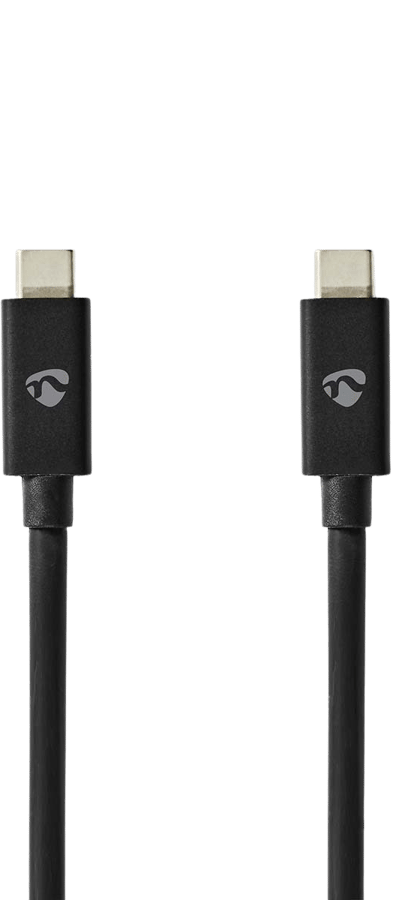 Nedis USB4 C-C Kabel 40 Gbps 240W 1m Svart