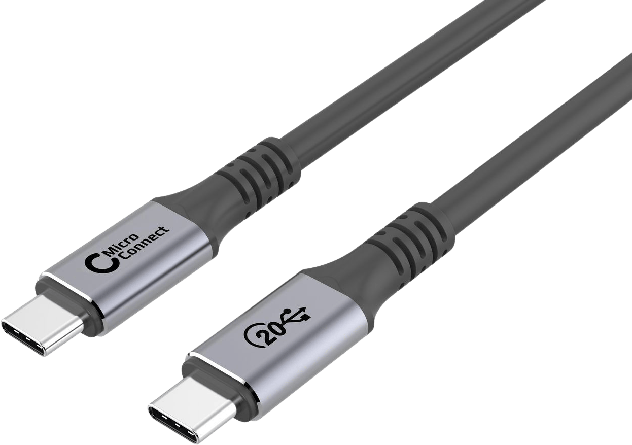 MicroConnect Premium USB - C to C 100W, 20gbps, 2m
