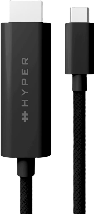 HyperDrive USB-C to HDMI 4K60Hz 2,5m Svart