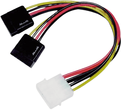 Serial-ATA x2 strömadapter 12v