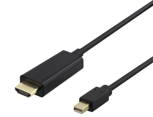 DELTACO miniDisplayPort till HDMI-kabel, 4K UHD, 2m