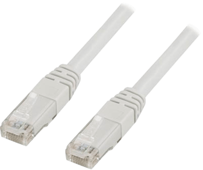 DELTACO TP-kabel Cat6 U/UTP Vit 25 m