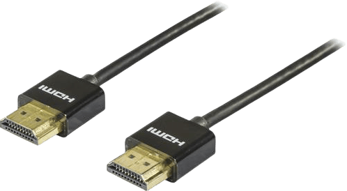 DELTACO HDMI-kabel 1.4 ha-ha Tunn Svart 1 m
