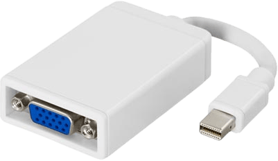 DELTACO Adapter mini DisplayPort ha till VGA ho Vit 0.2m
