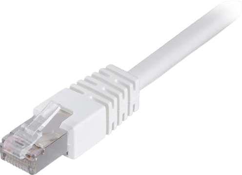 DELTACO TP-kabel Cat6 F/UTP Vit 50 m