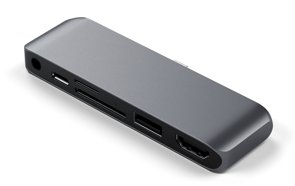 Satechi USB-C iPad Pro Hub 6 portar Rymdgrå