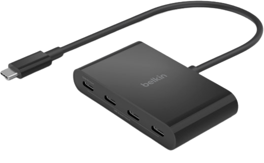 Belkin Dockningsstation USB-C 100 W PD 4 portar Svart