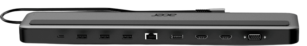 Acer USB-C Dockningsstation 13 i ett Silver