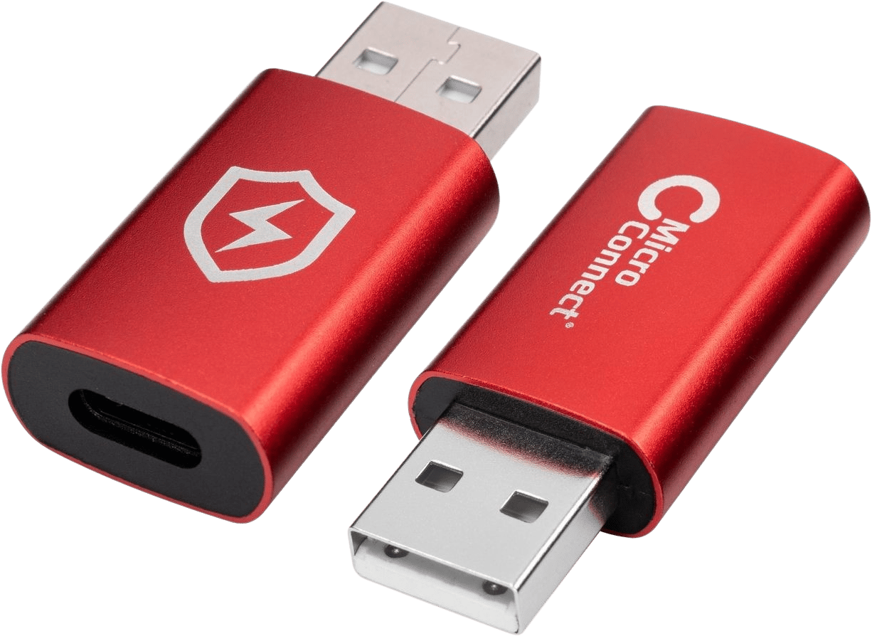 MicroConnect Safe Charge USB-C-A Data Blocker Adapter