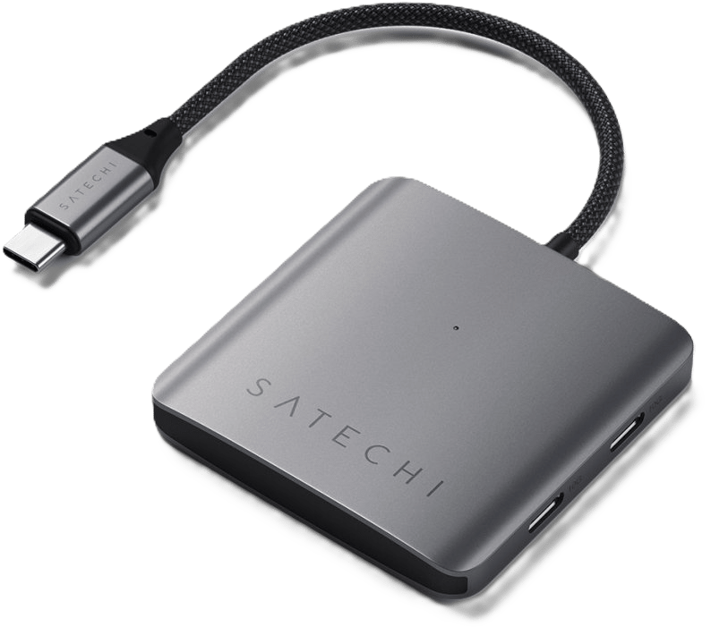 Satechi USB-C-hubb med 4 portar och PD