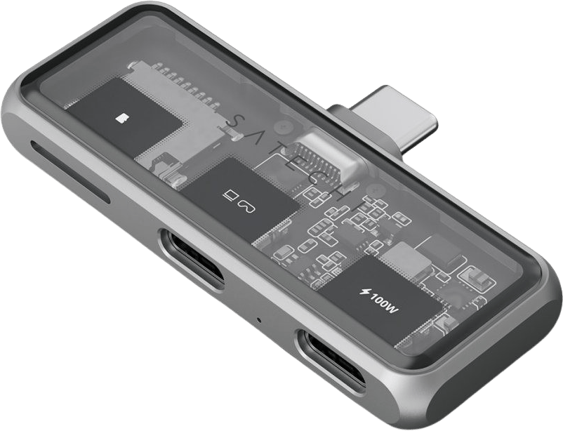 Satechi Mobile XR Hub med microSD - Rymdgrå