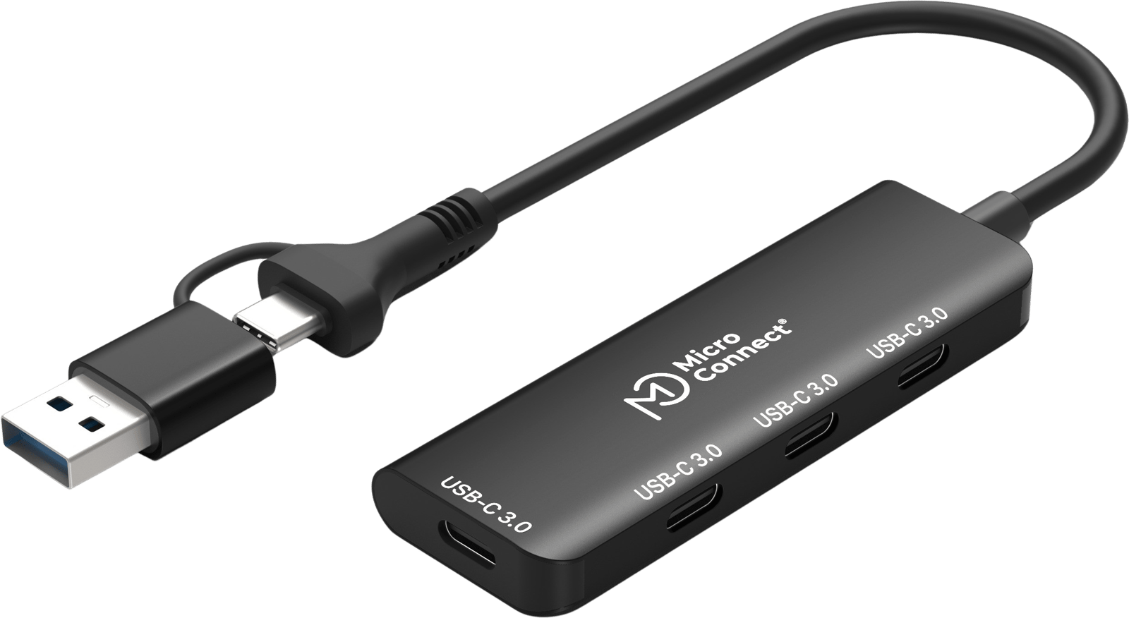 MicroConnect Premium USB-C-hubb 4 portar