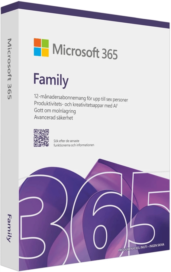 Microsoft 365 Family Fysisk Licens