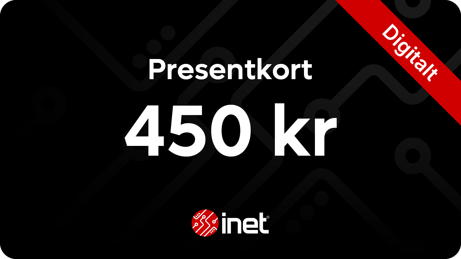 Inet Presentkort Digitalt 450 kr