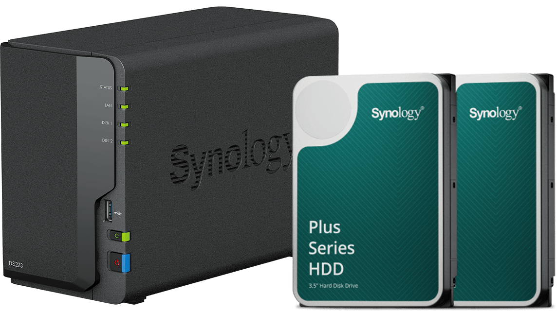 Synology DS223 16TB (2x8TB) HAT3310