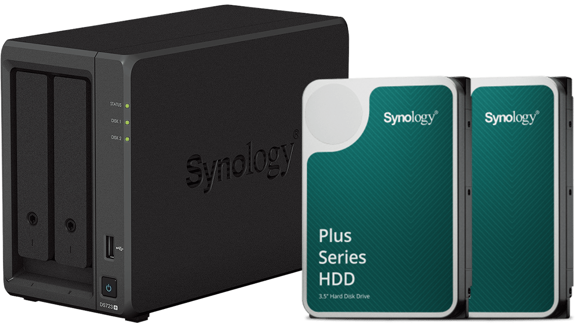 Synology DS723+ 12TB (2x6TB) HAT3300