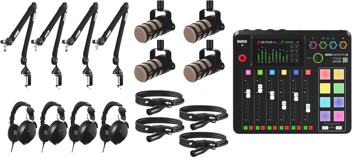 RØDE Ultimate Podcaster bundle - Quad