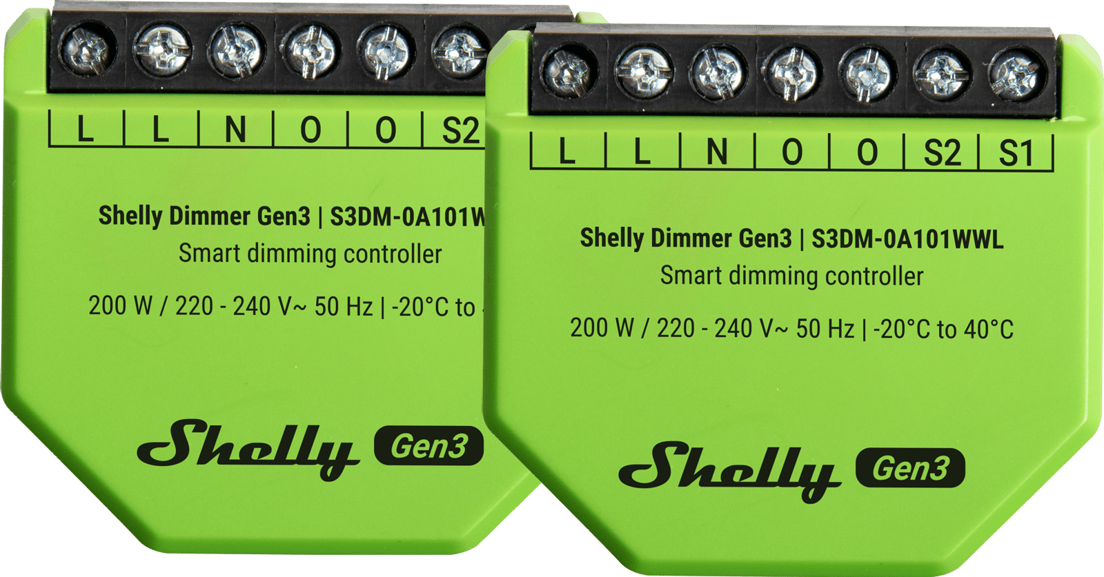 Shelly Dimmer Gen3 2-pack