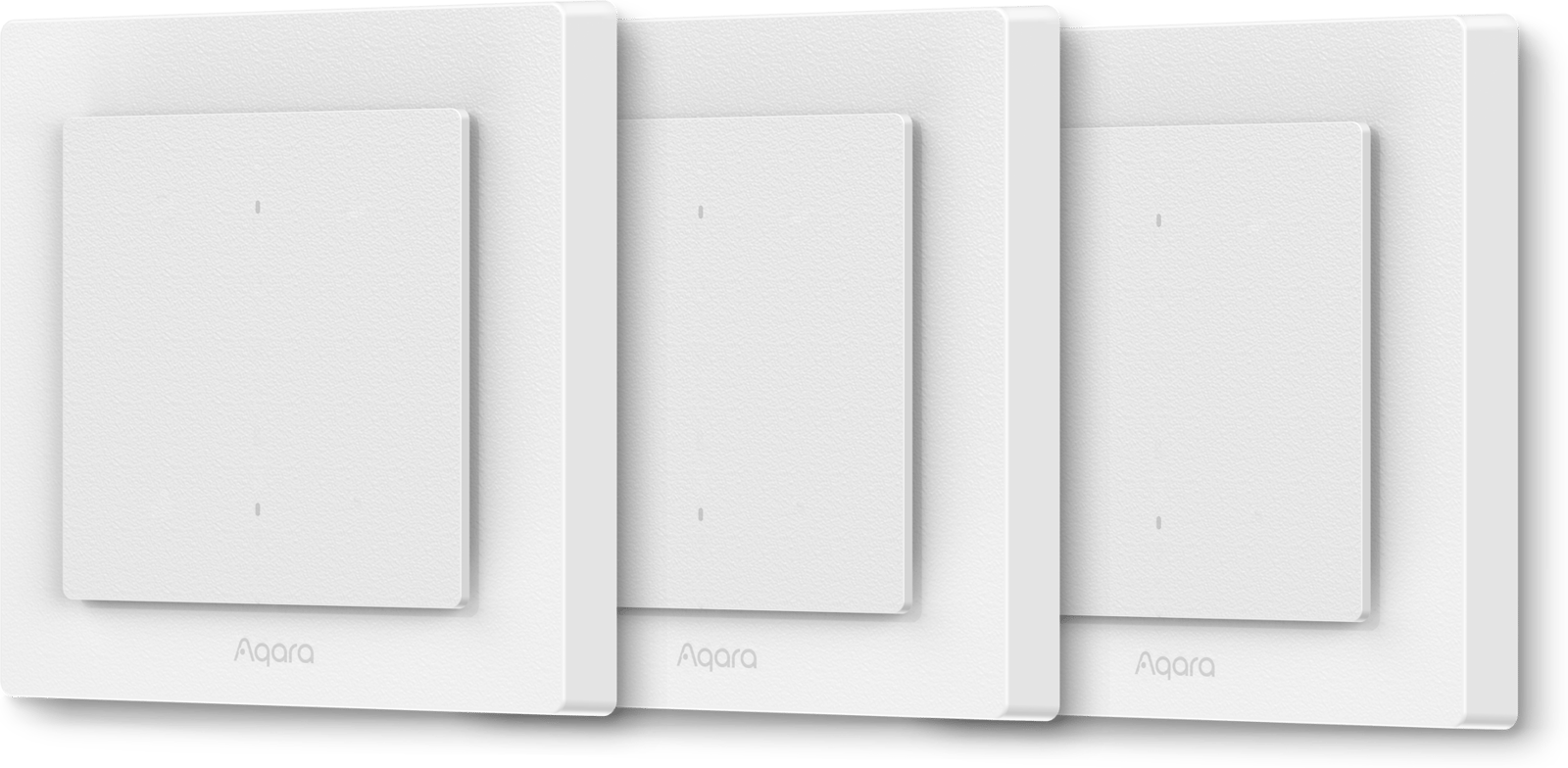 Aqara Strömbrytare H2 EU - 2 Brytare 1 Kanal 3-pack