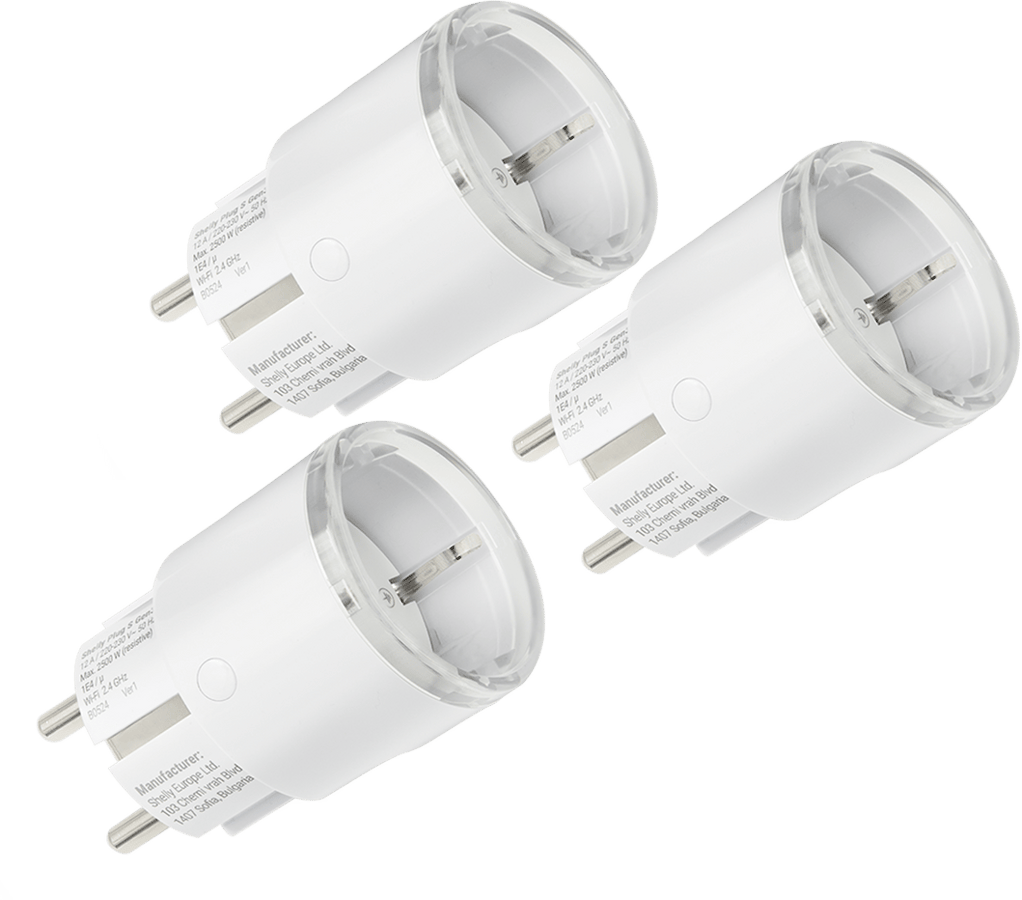 Shelly Plug S Gen 3 Vit 3-pack