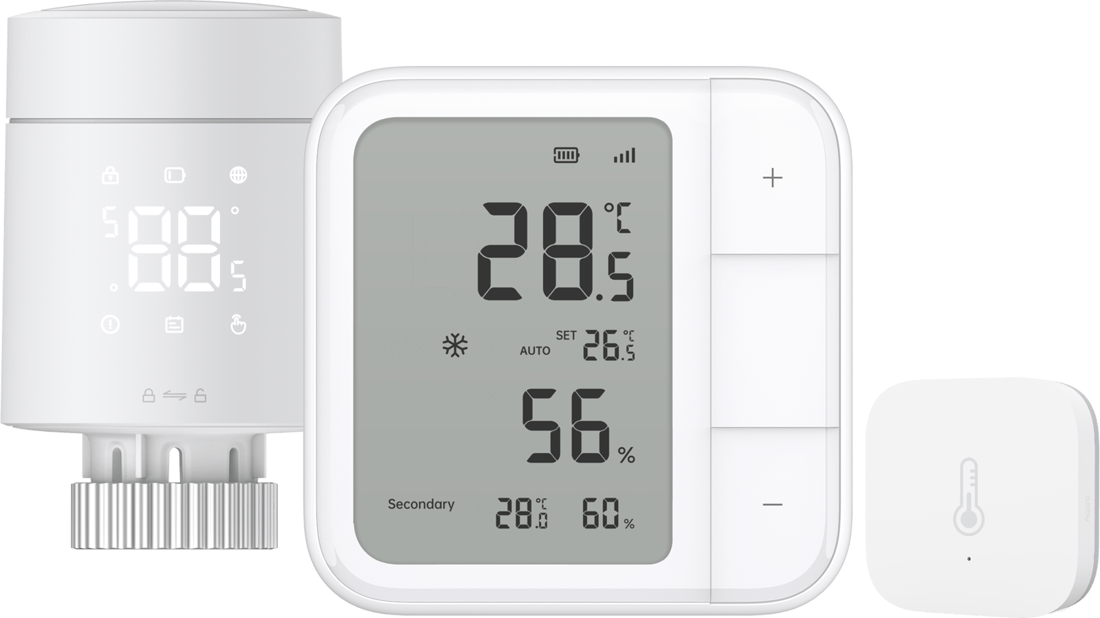 Aqara W600 Termostat + Klimatsensor W100 + T1 Sensor