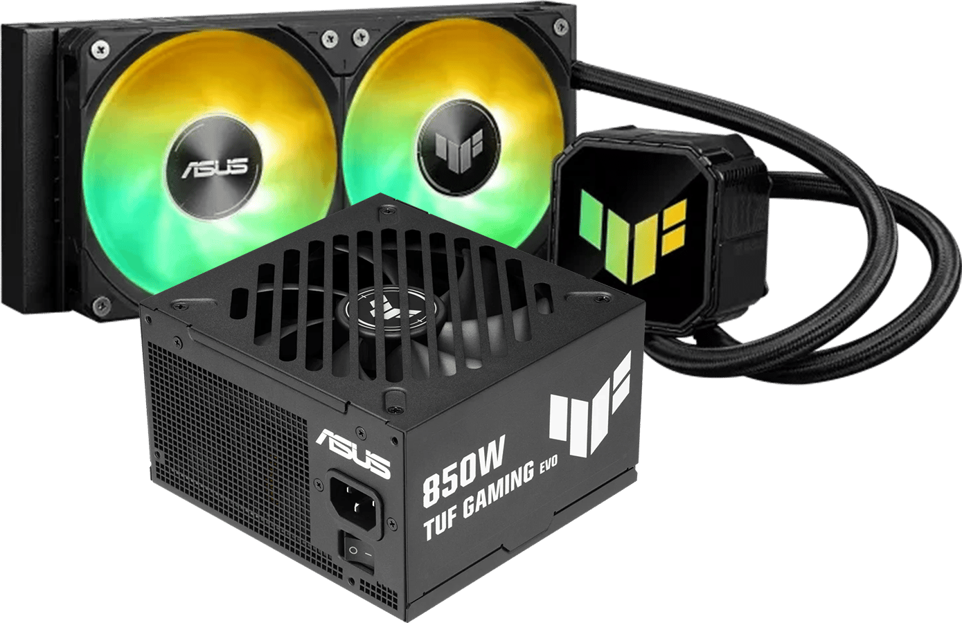 Uppgraderingspaket - ASUS TUF Gaming EVO 850W + TUF LC III 240