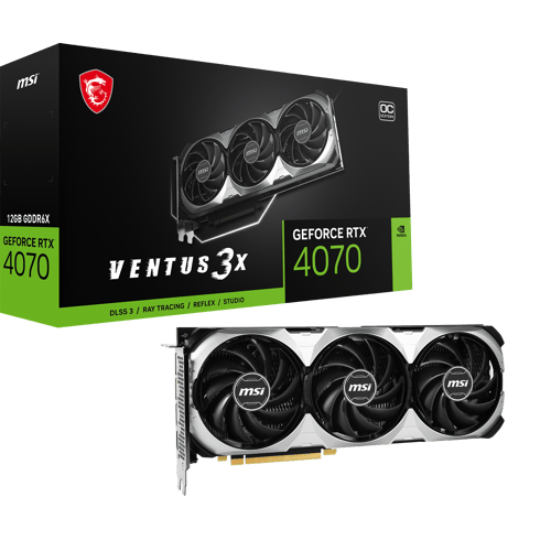 MSI GeForce RTX 4070 12GB VENTUS 3X OC