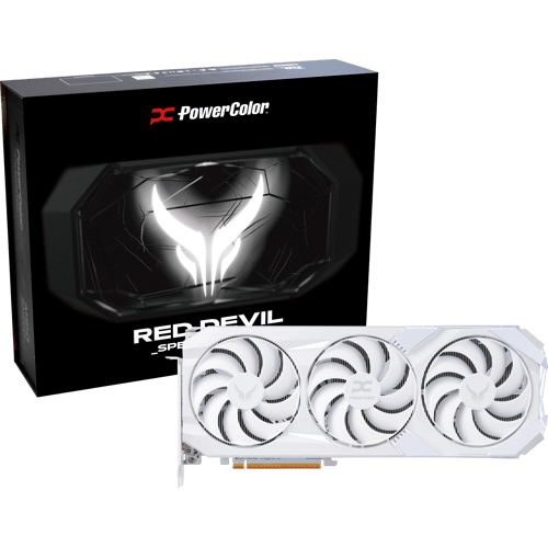 PowerColor Radeon RX 9070 XT 16GB Red Devil Spectral White