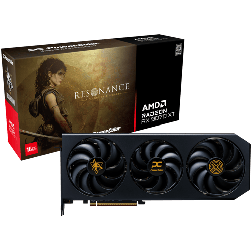 PowerColor Radeon RX 9070 XT 16GB Hellhound Resonance Edition