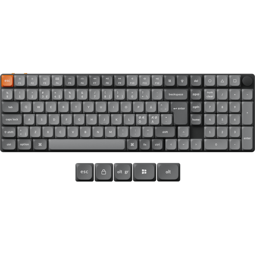 Keychron K17 MAX Wireless Gateron Low Profile Red