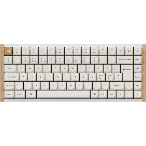 Keychron K2 HE SE Wireless Tri-Mode Hot Swap QMK Gateron 2.0 Purple Magnetic Switch Wood Vit