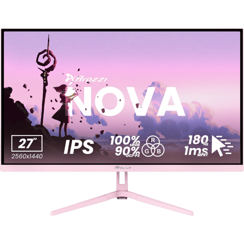 Arozzi Nova 27" Pink IPS QHD 180Hz