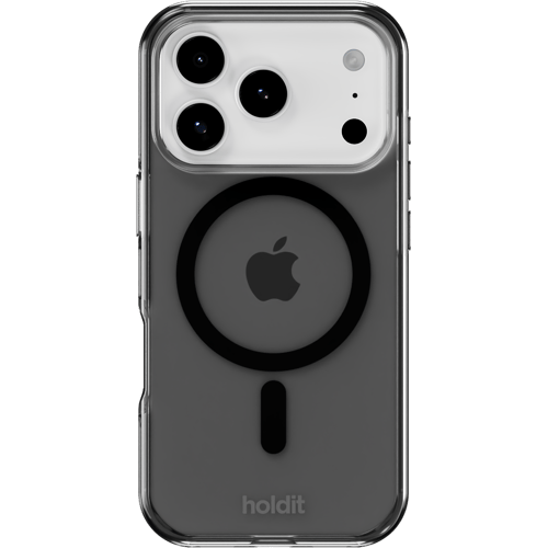 Holdit iPhone 17 Pro Max/18 Pro Max MagSafe Transparent Svart