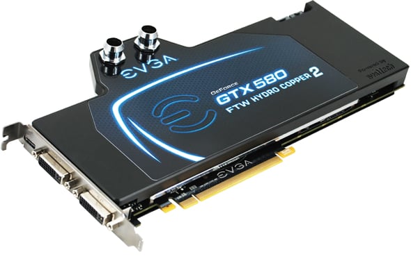 EVGA GeForce GTX 580 1536MB FTW Hydro Copper 2